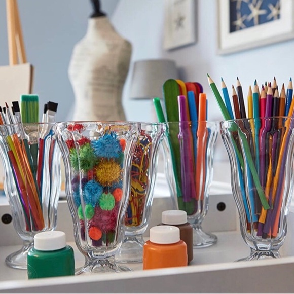 Lot of 5 different vintage fountain soda glasses - Picture 7 of 8